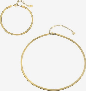 Hey Happiness Sieraden set 'Urban Snake' in Goud: voorkant