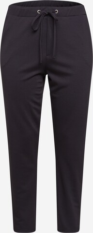 KAFFE CURVE Regular Pants 'Olivia' in Black: front