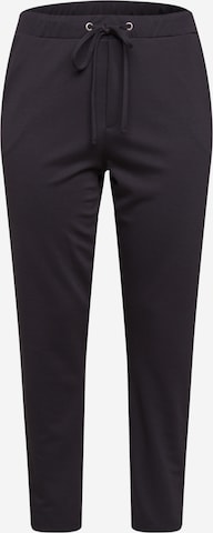 KAFFE CURVE רגיל מכנסיים 'Olivia' בשחור: מלפנים