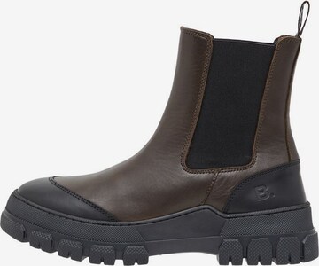 Bianco Chelsea boots 'GIGI' in Bruin: voorkant