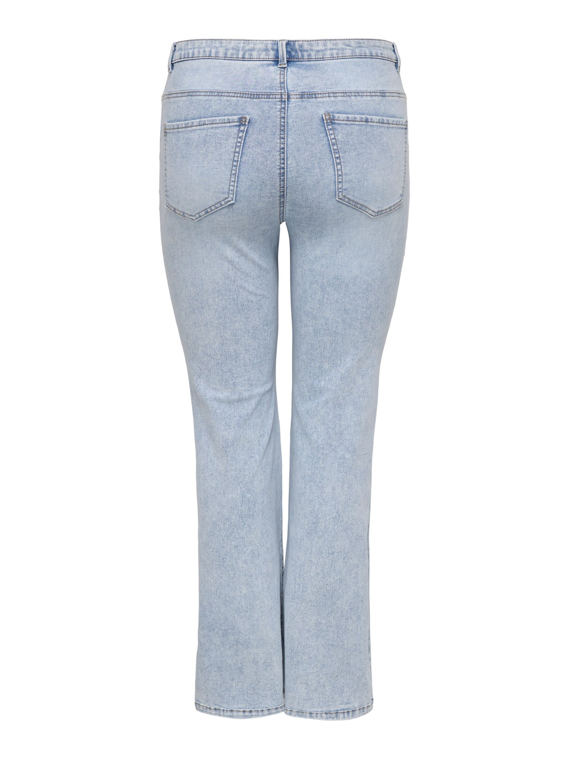 ONLY Carmakoma Flared Jeans 'CARRose' in Blauw