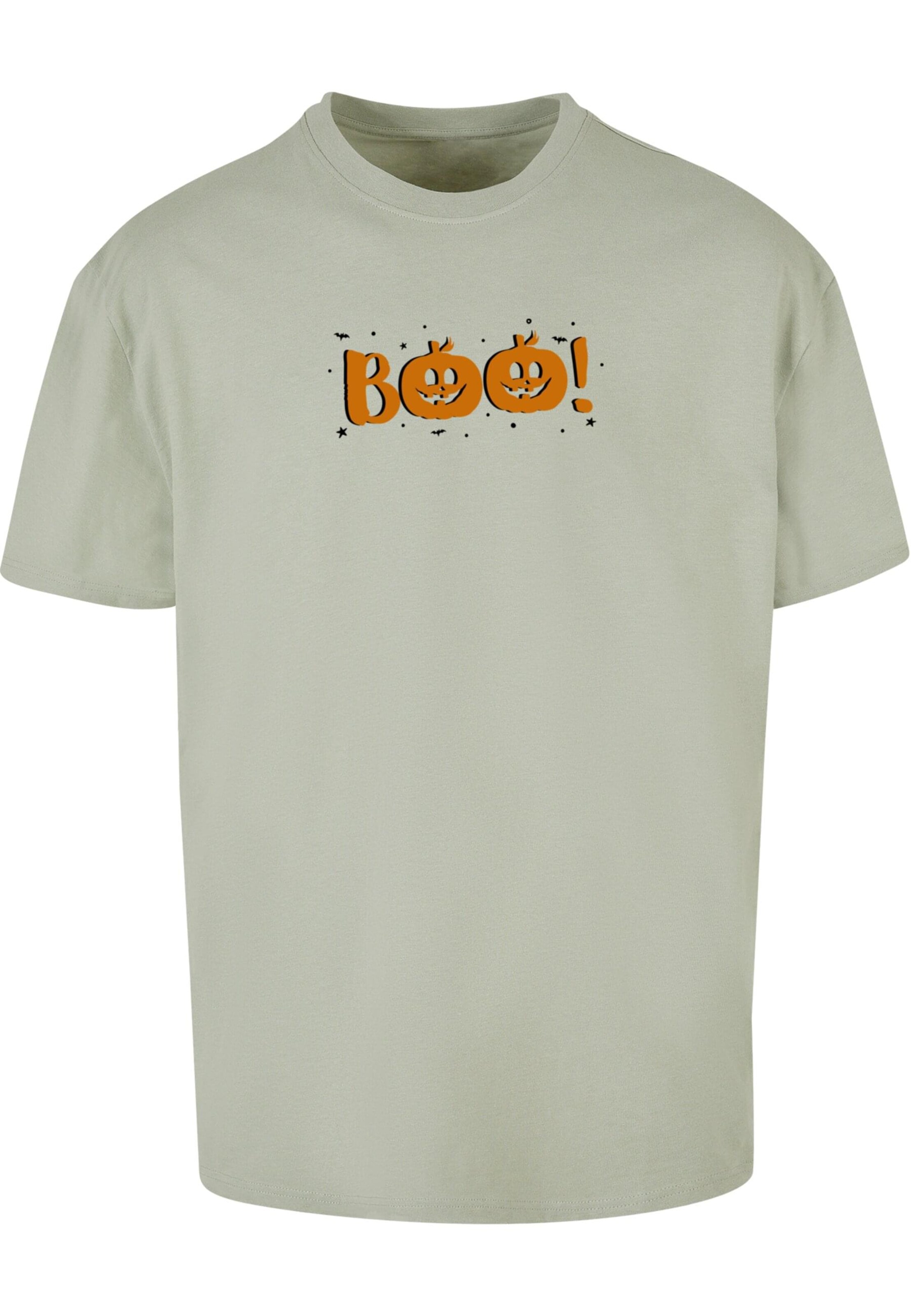 T-Shirt 'Halloween - Boo Pumpkin' Merchcode en vert : devant