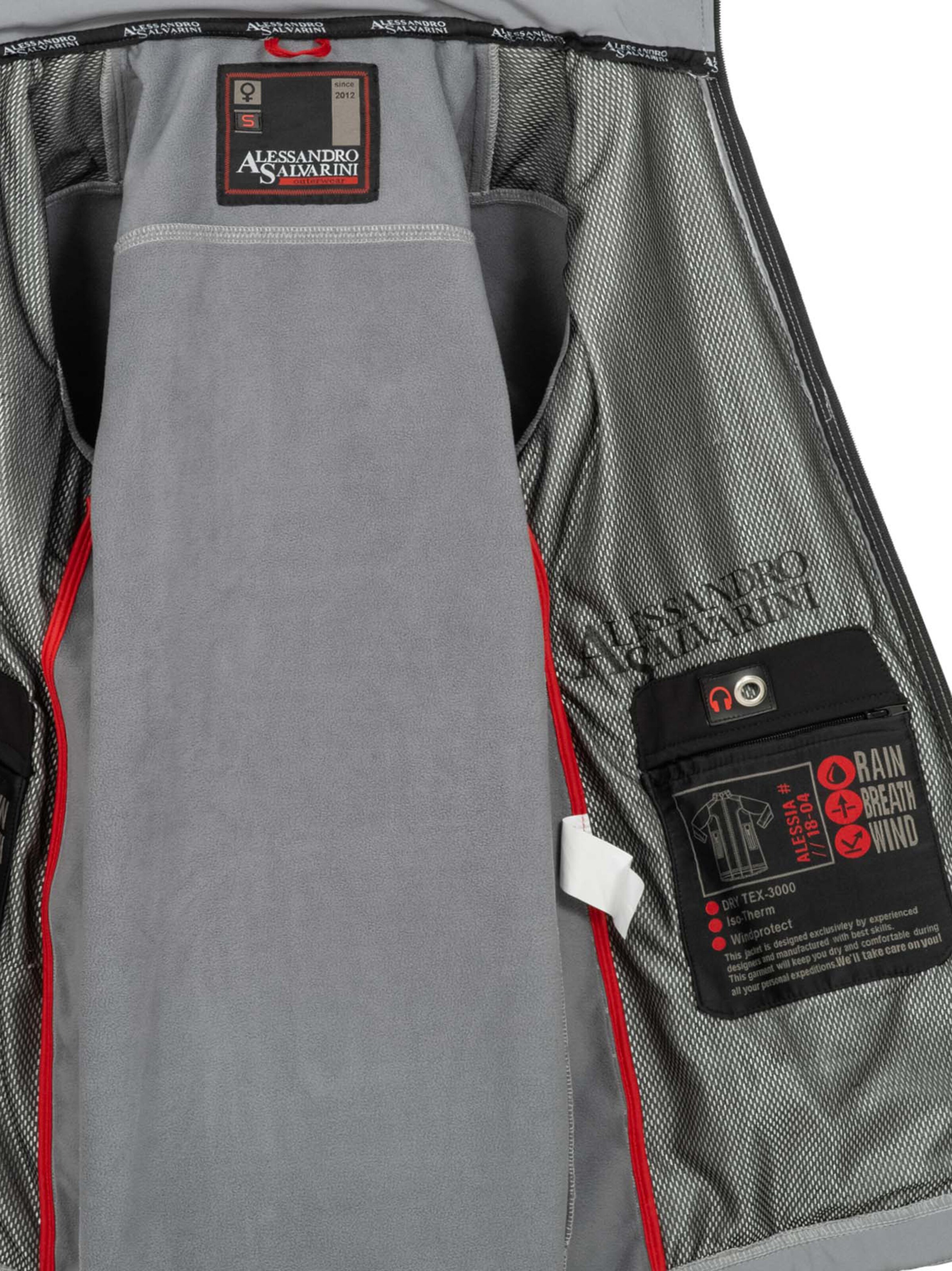 Alessandro Salvarini Weatherproof jacket in Grey