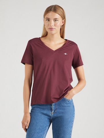 T-shirt GANT en rouge : devant