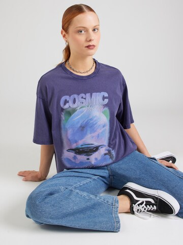 Monki Футболка в Лиловый: спереди