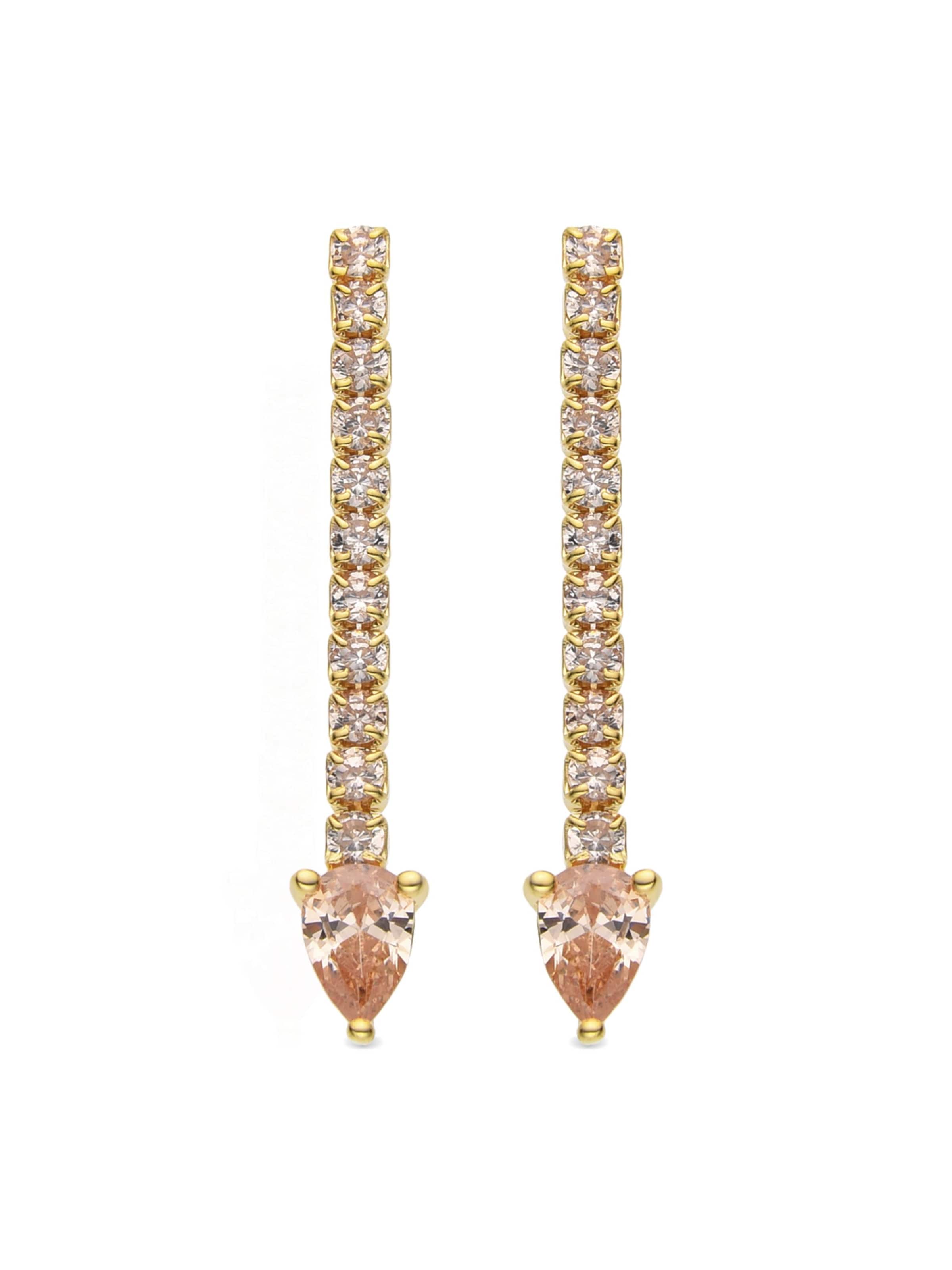 Boucles d'oreilles 'Uri' Luxenter en orange : devant