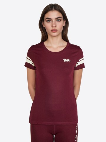 T-shirt 'Corton' LONSDALE en rouge : devant