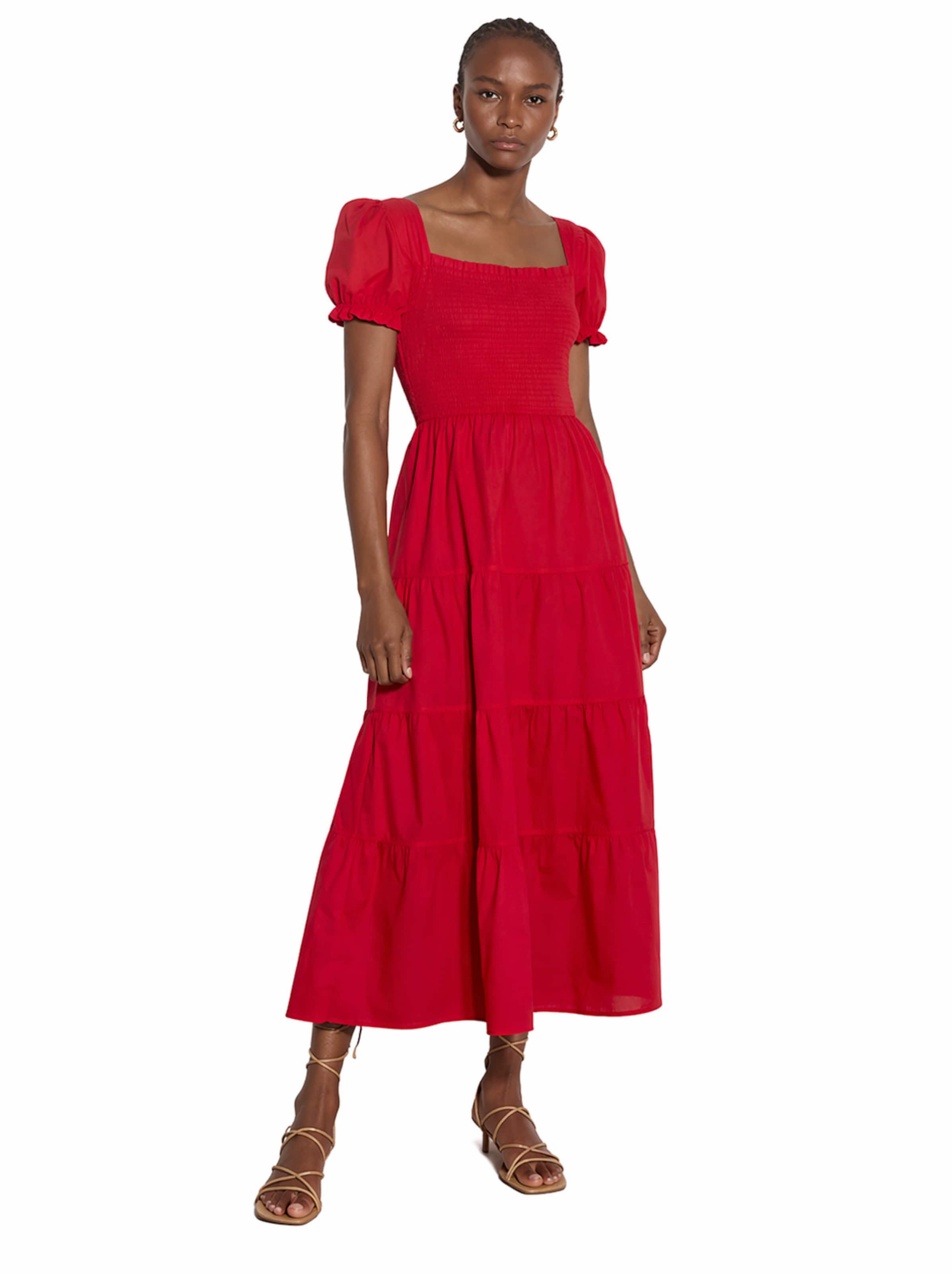 Apricot Jurk ' ' in Rood: voorkant