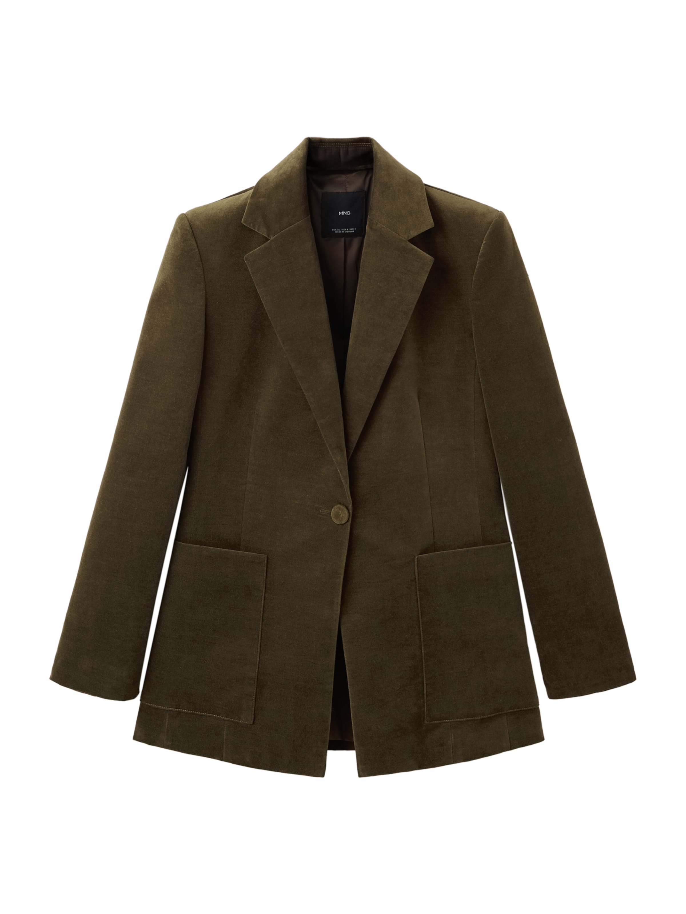 MANGO Marynarka &#x27;Dany&#x27; w kolorze zielony: przód