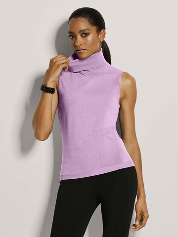 Tops en tricot MADELEINE en rose : devant