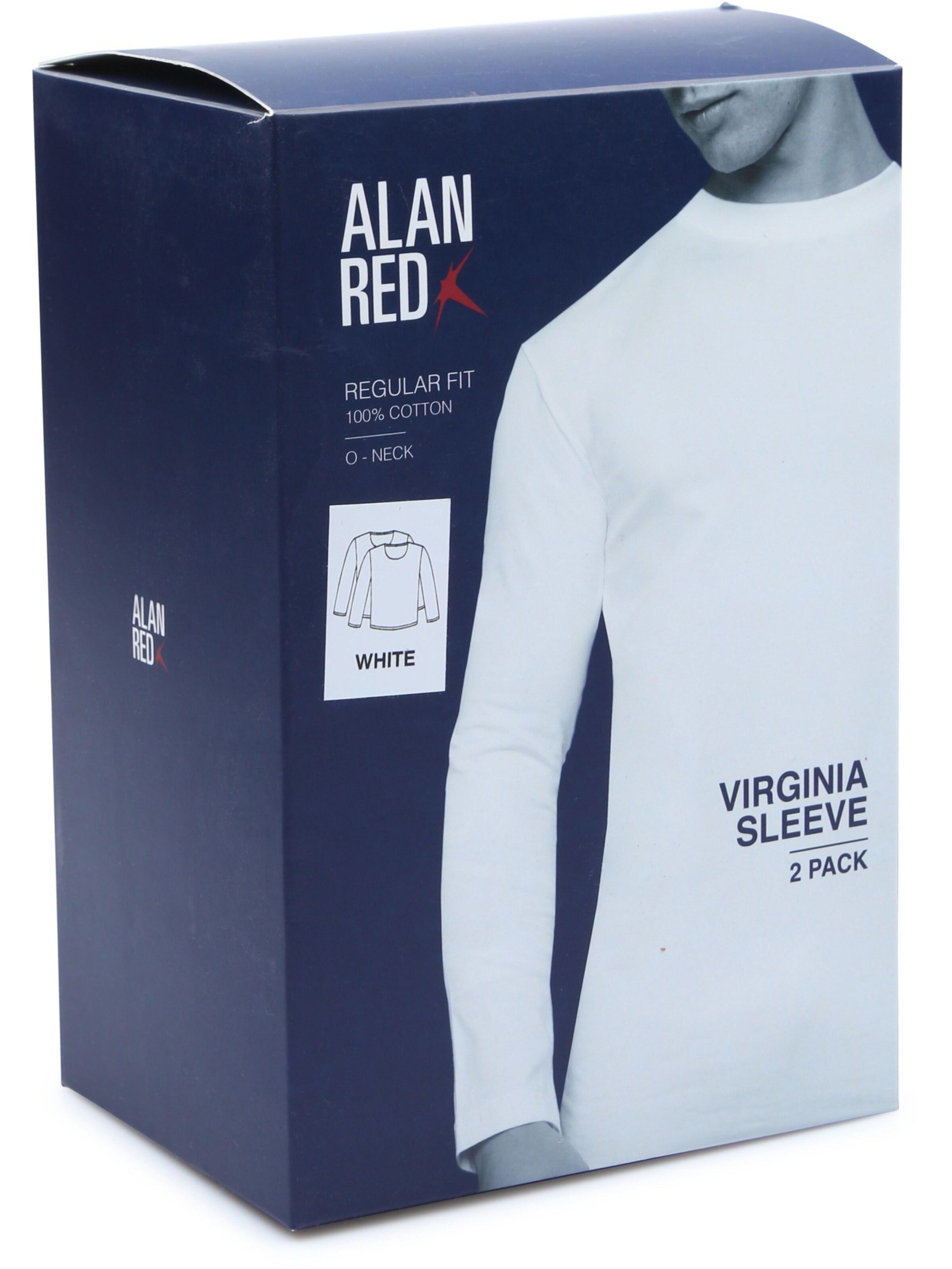 alan red Shirt 'Virginia' in White