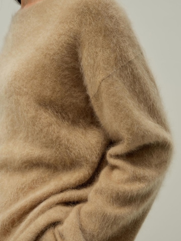 Lilysilk Pullover 'Bootneck-Pullover aus gebürstetem Kaschmir'‌‌‌‌‌‌ in Beige