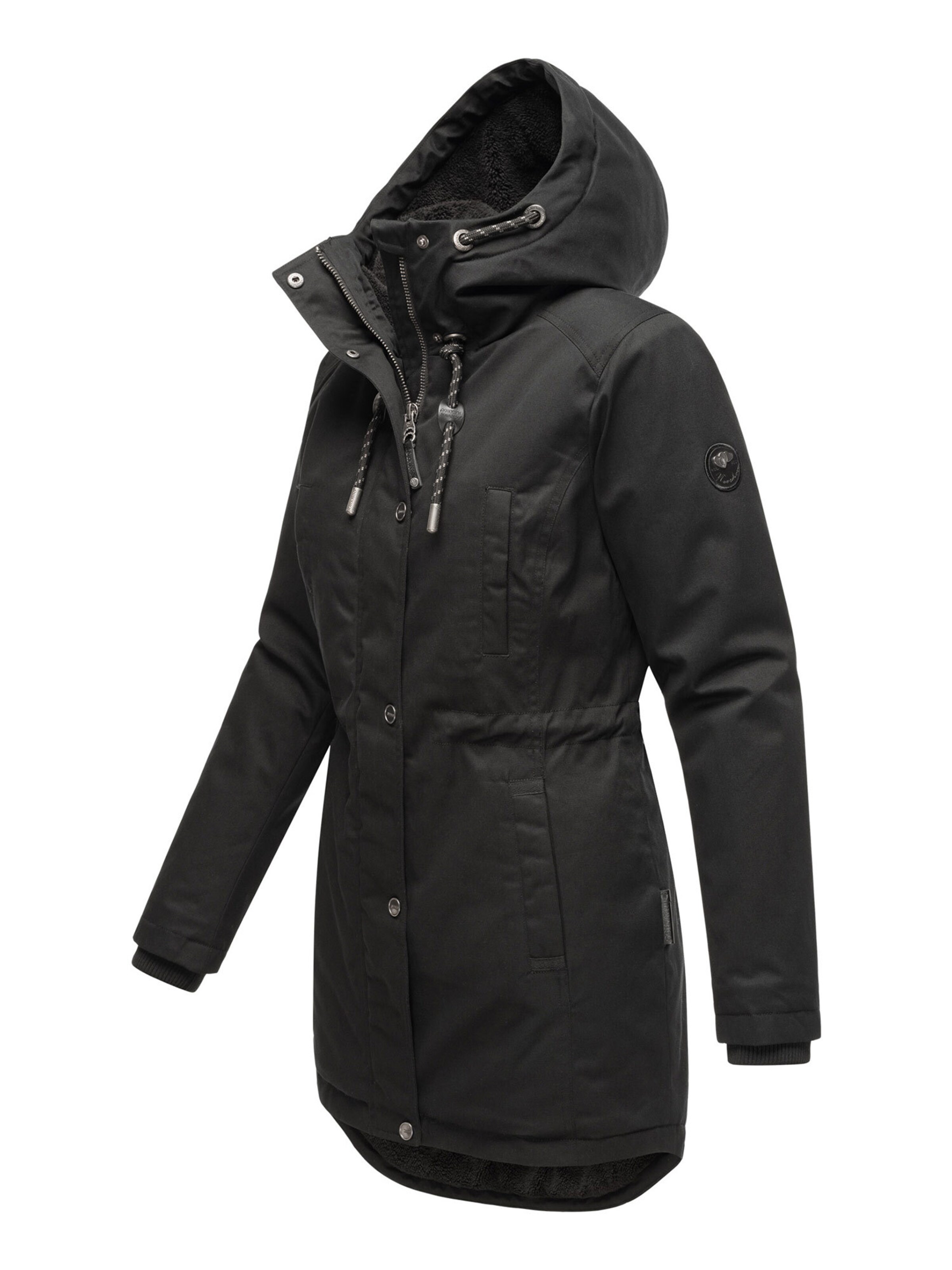 NAVAHOO Winterjas 'N038' in Zwart