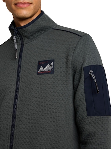 TOM TAILOR - Sudadera con cremallera en verde