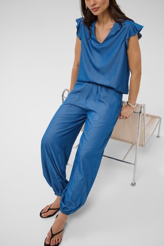 Kaffe - Tapered Pantalón bombacho 'KAAnnaline' en azul