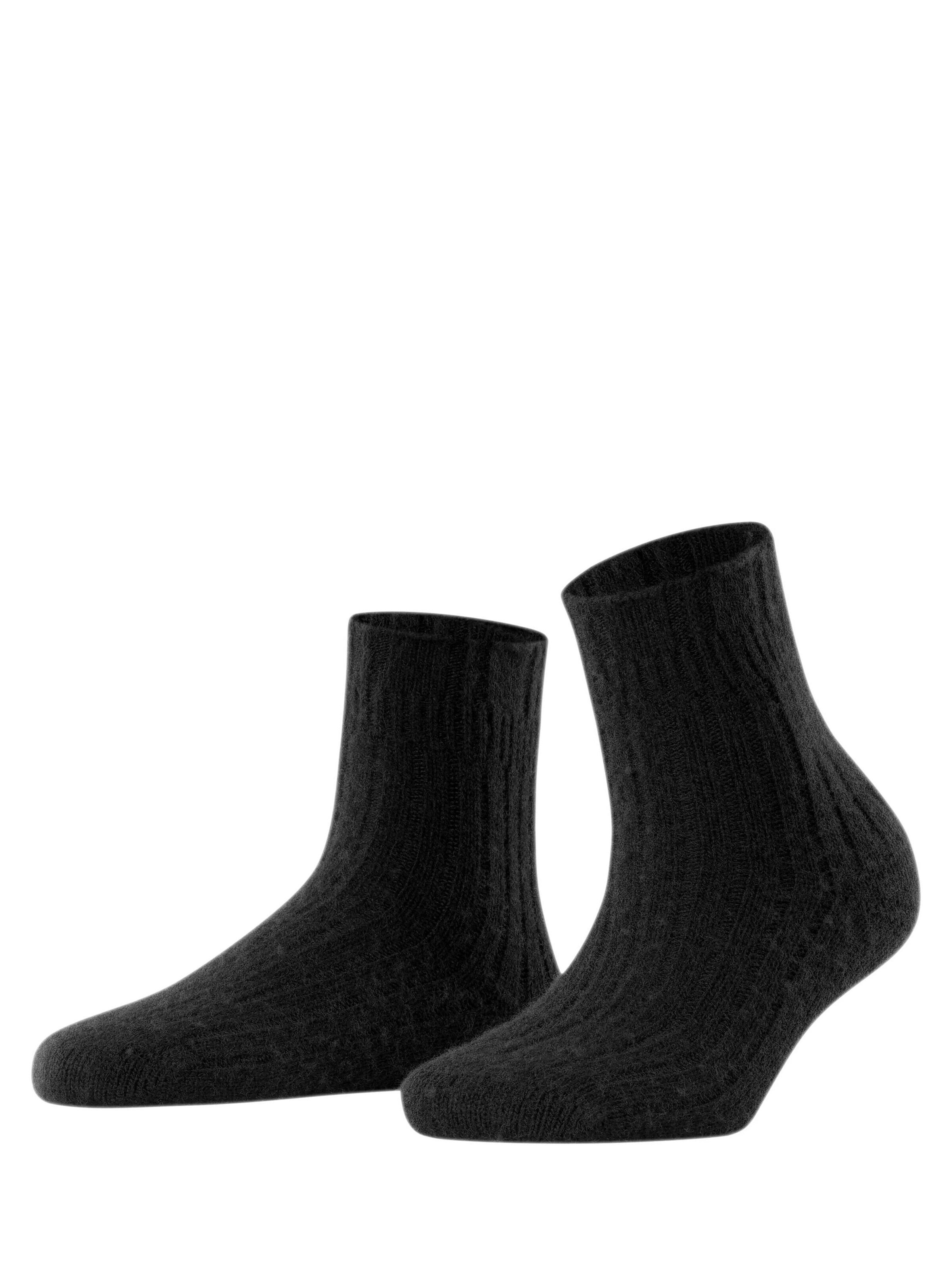 FALKE Socken 'Bedsock Rib'‌‌‌‌‌‌‌‌‌‌ in Schwarz: Vorderseite