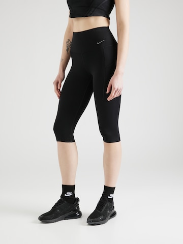 NIKEregular Sportske hlače 'UNIVERSA' - crna boja: prednji dio