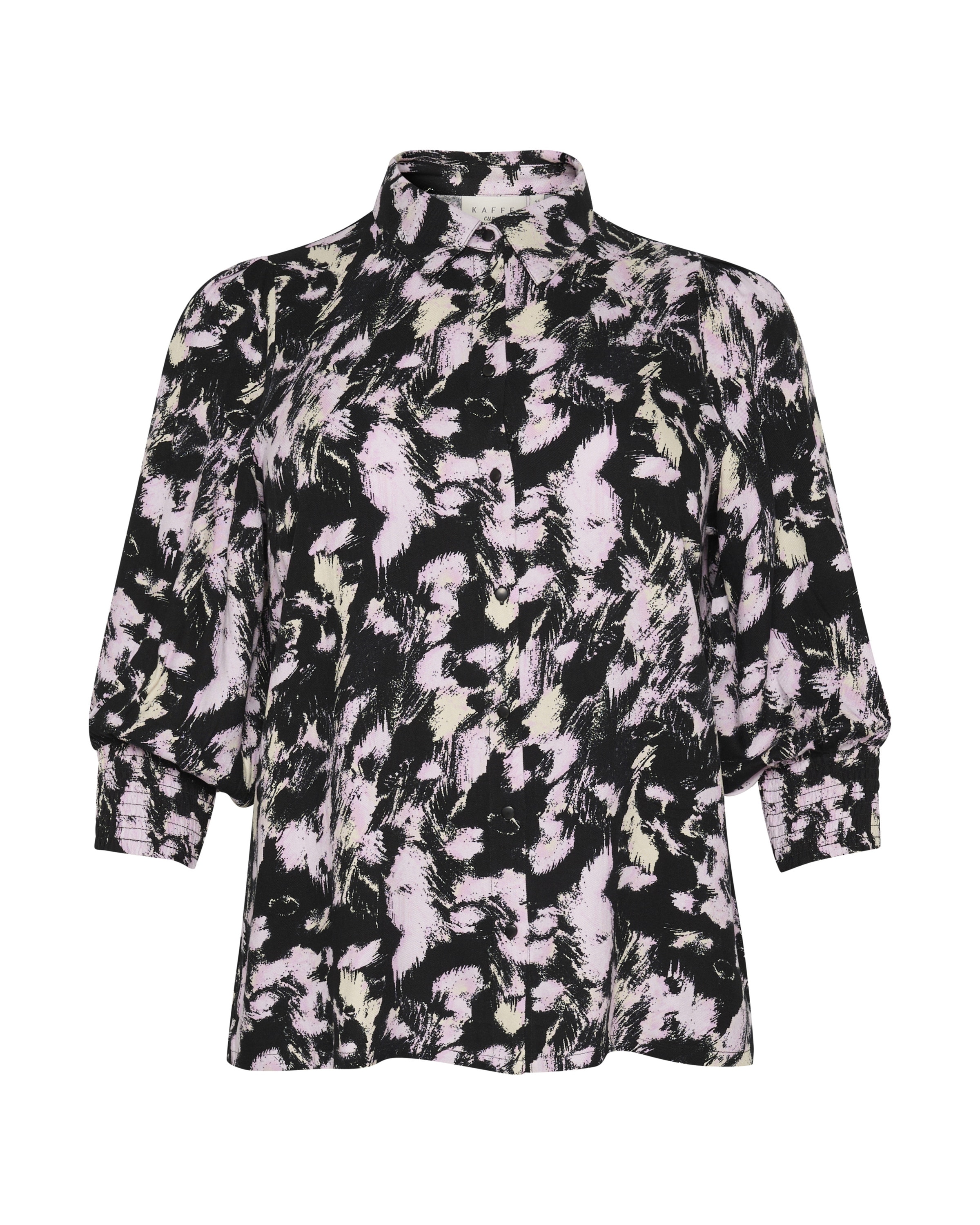 KAFFE CURVE Μπλούζα 'KA Lurana' σε μαύρο: μπροστά