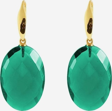 Boucles d'oreilles Gemshine en vert : devant