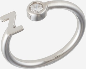 Bague 'Custom Letter' Singularu en argent : devant