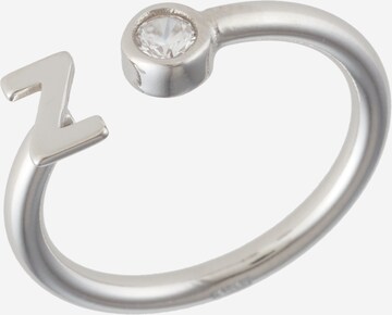 Singularu Ring 'Custom Letter' in Silver: front