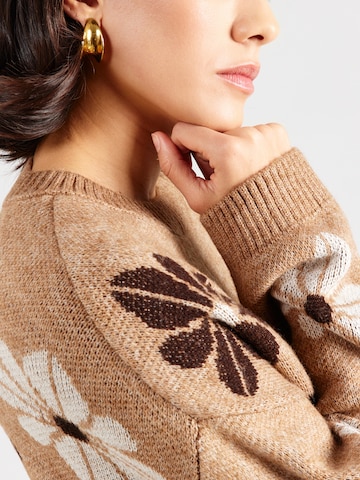ONLY Sweter 'ONLFREESIA' w kolorze brązowy