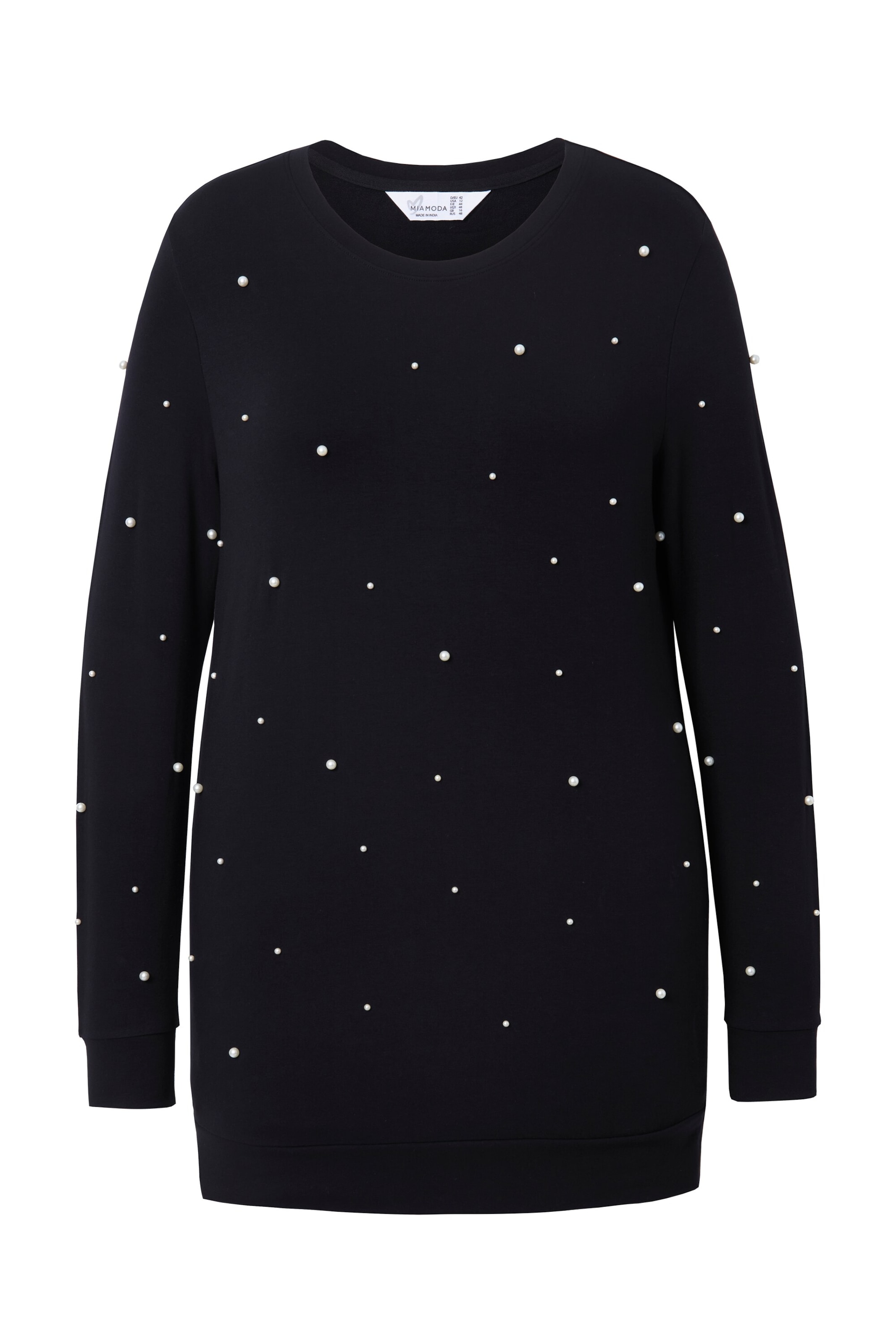 MIAMODA Sweatshirt in Schwarz: Vorderseite