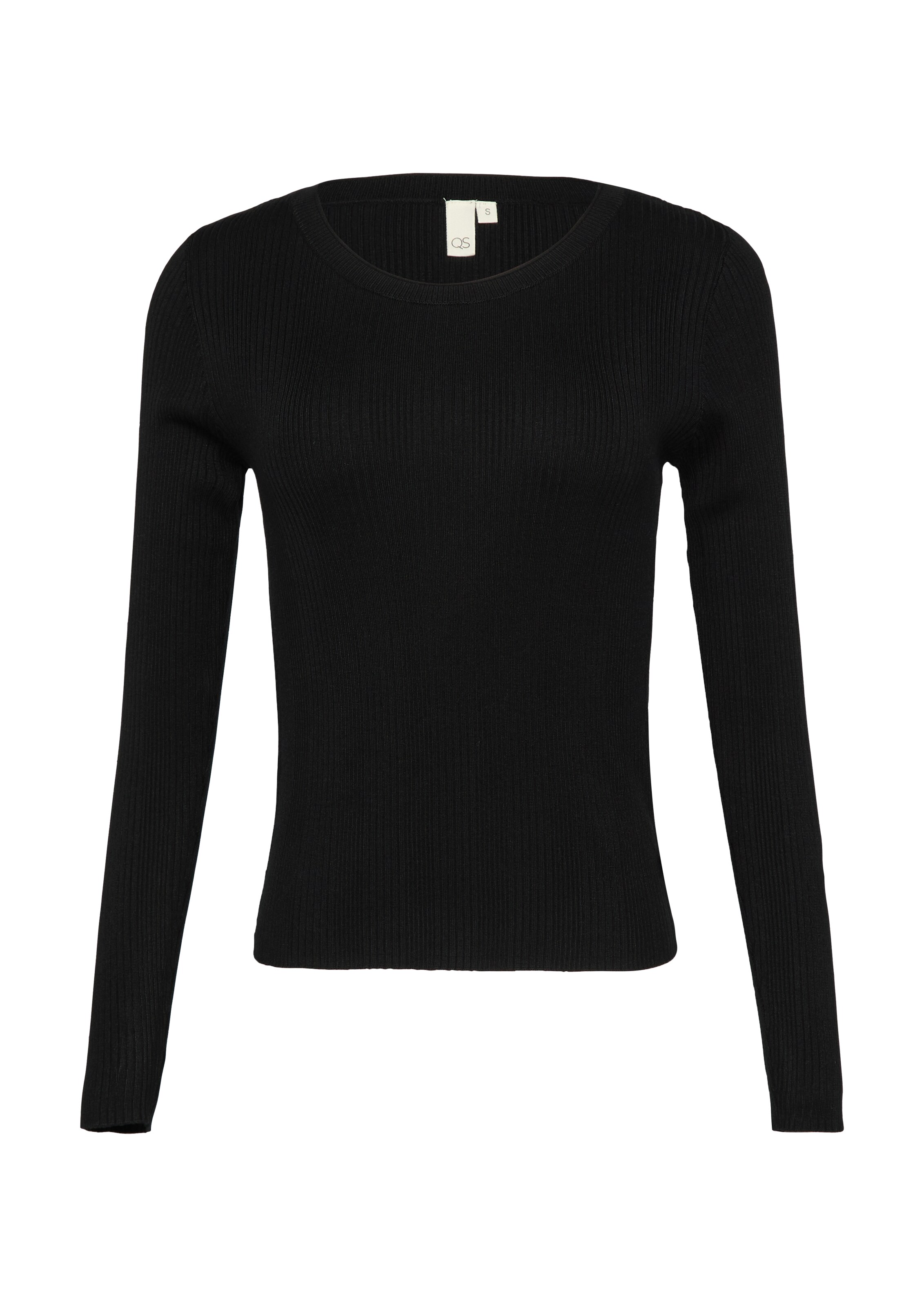 QS Pullover in Schwarz: Vorderseite