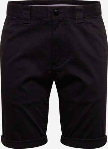 Tommy Jeans Regular Chino Pants 'Scanton' in Black: front