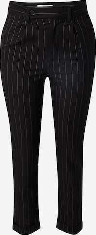 juoda Guido Maria Kretschmer Men Siaurėjantis Klostuotos kelnės 'Theo': priekis