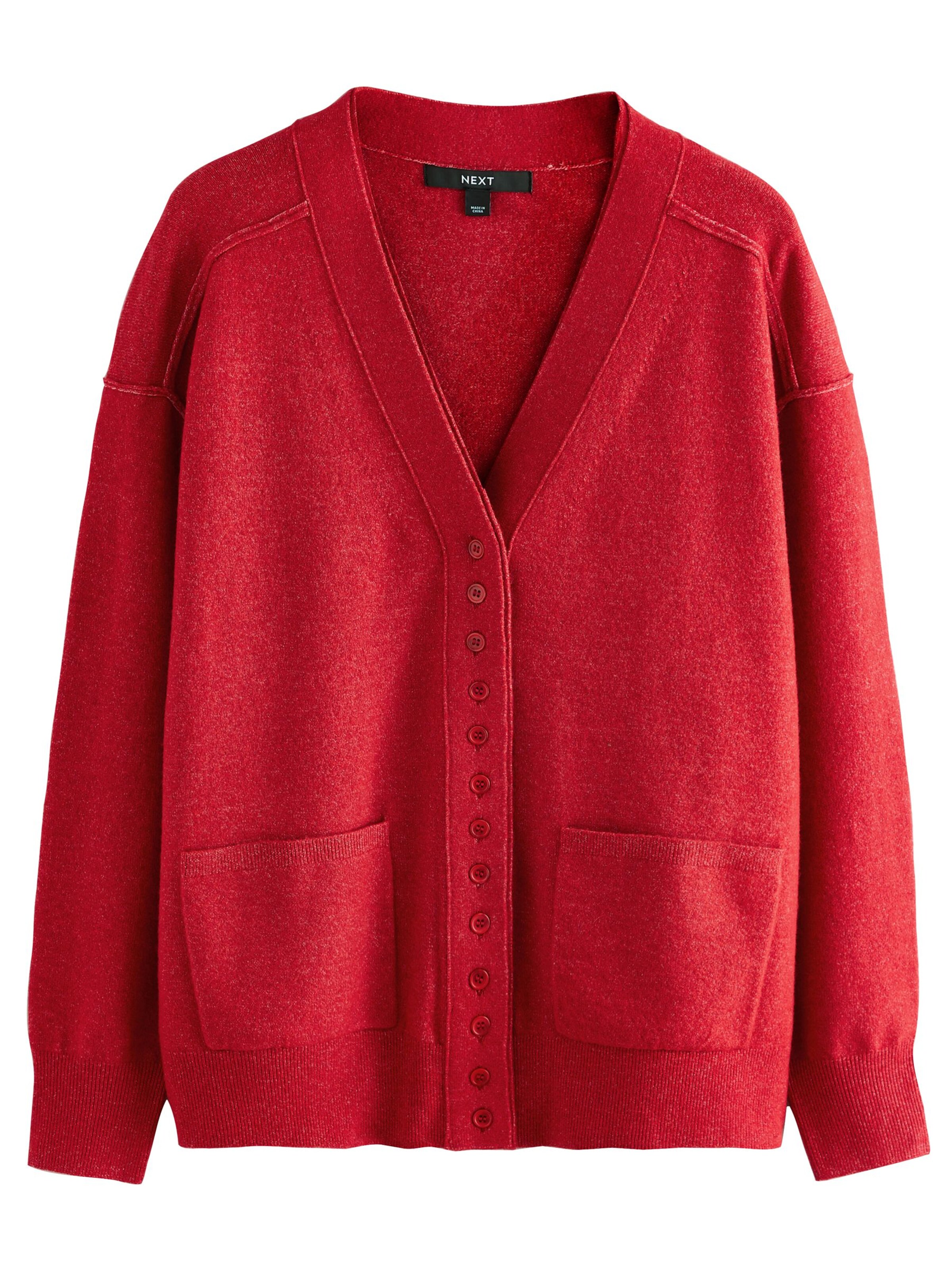 Next Kardigán - piros: elől