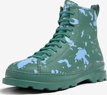 CAMPER Lace-Up Boots 'Brutus' in Green: front