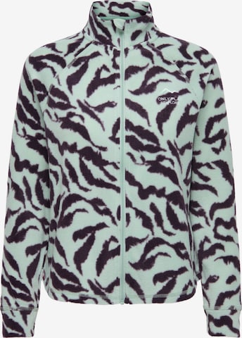 Veste en polaire fonctionnelle 'ONPIno' ONLY PLAY en vert : devant