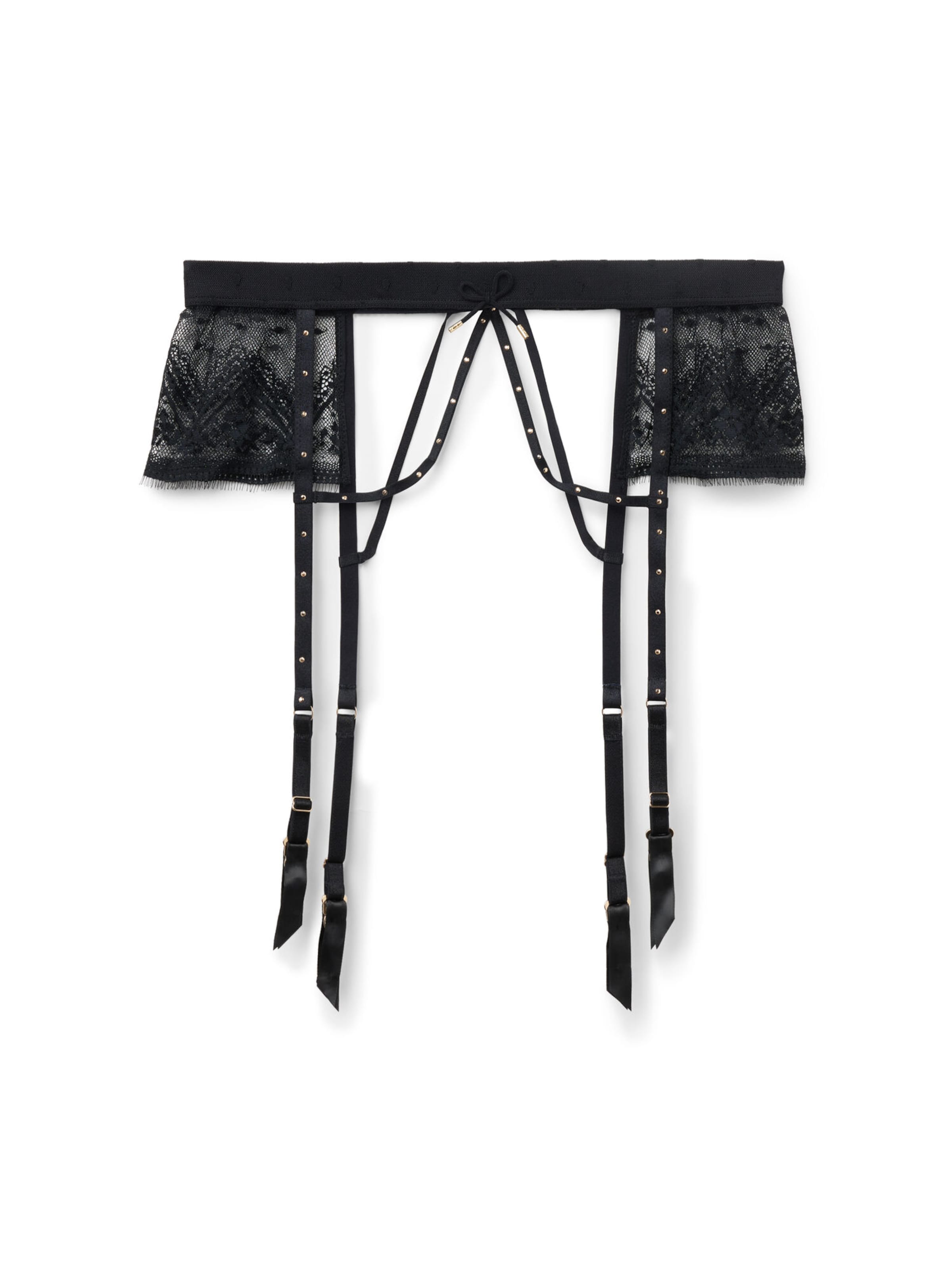 INTIMISSIMI Slip 'FLIRT FEARLESSLY' in Schwarz: Vorderseite