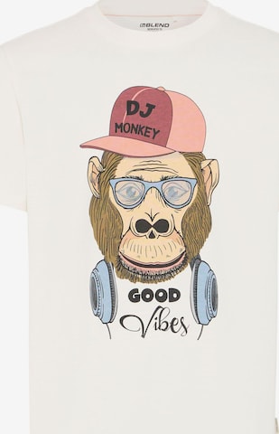 Tricou 'BHKURT' de la BLEND pe alb: față