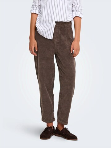 ONLY - regular Pantalón 'ONLFLORA' en marrón: frente