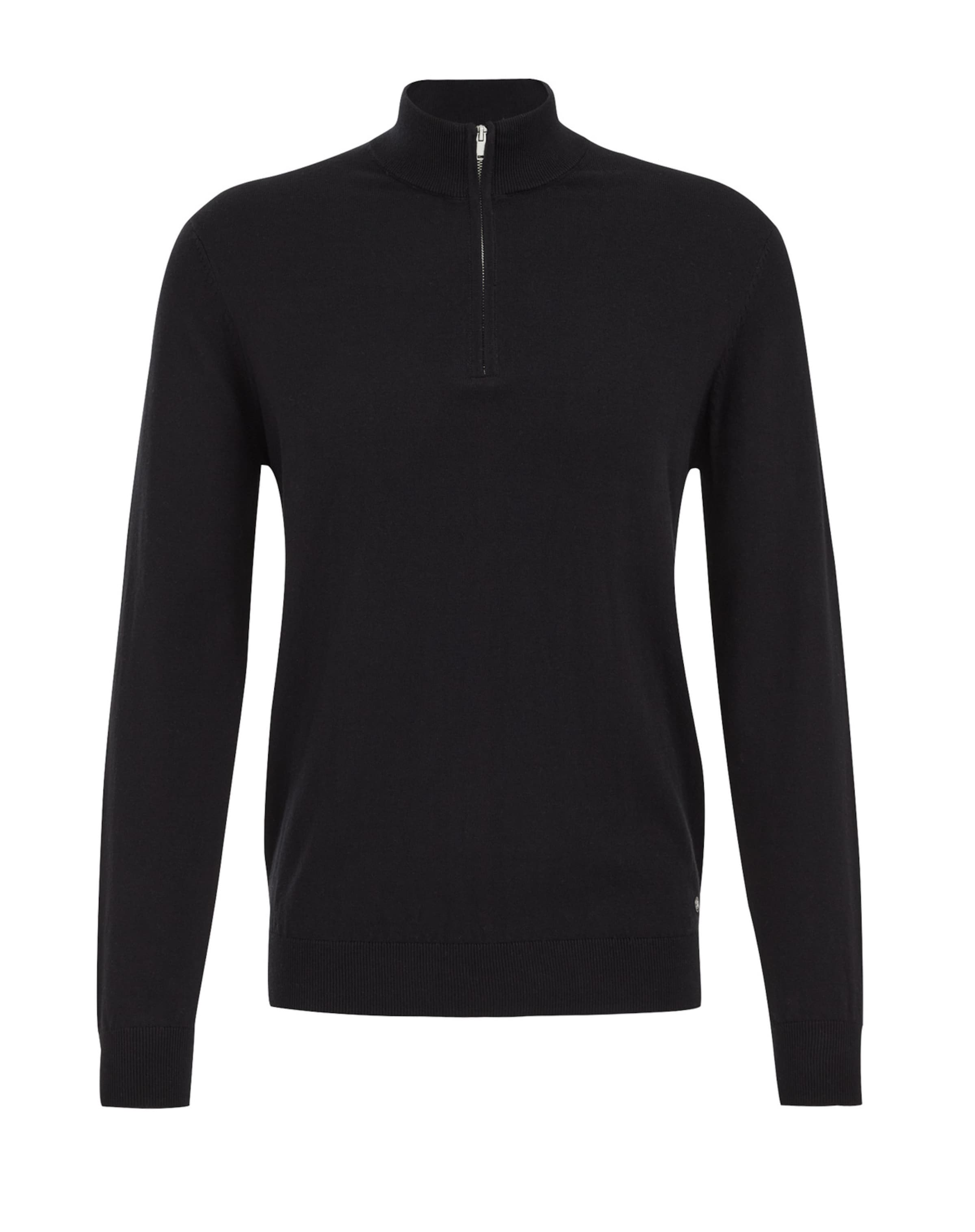 WE Fashion Pulover | črna barva: sprednja stran