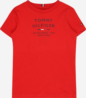 Tricou de la TOMMY HILFIGER pe roșu: față