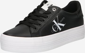 Calvin Klein Jeans Sneakers in Black: front