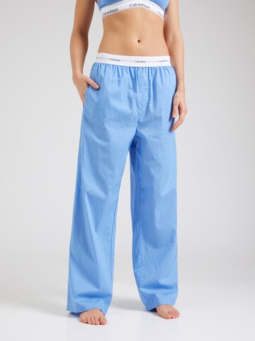 mėlyna Calvin Klein Pižaminės kelnės: priekis