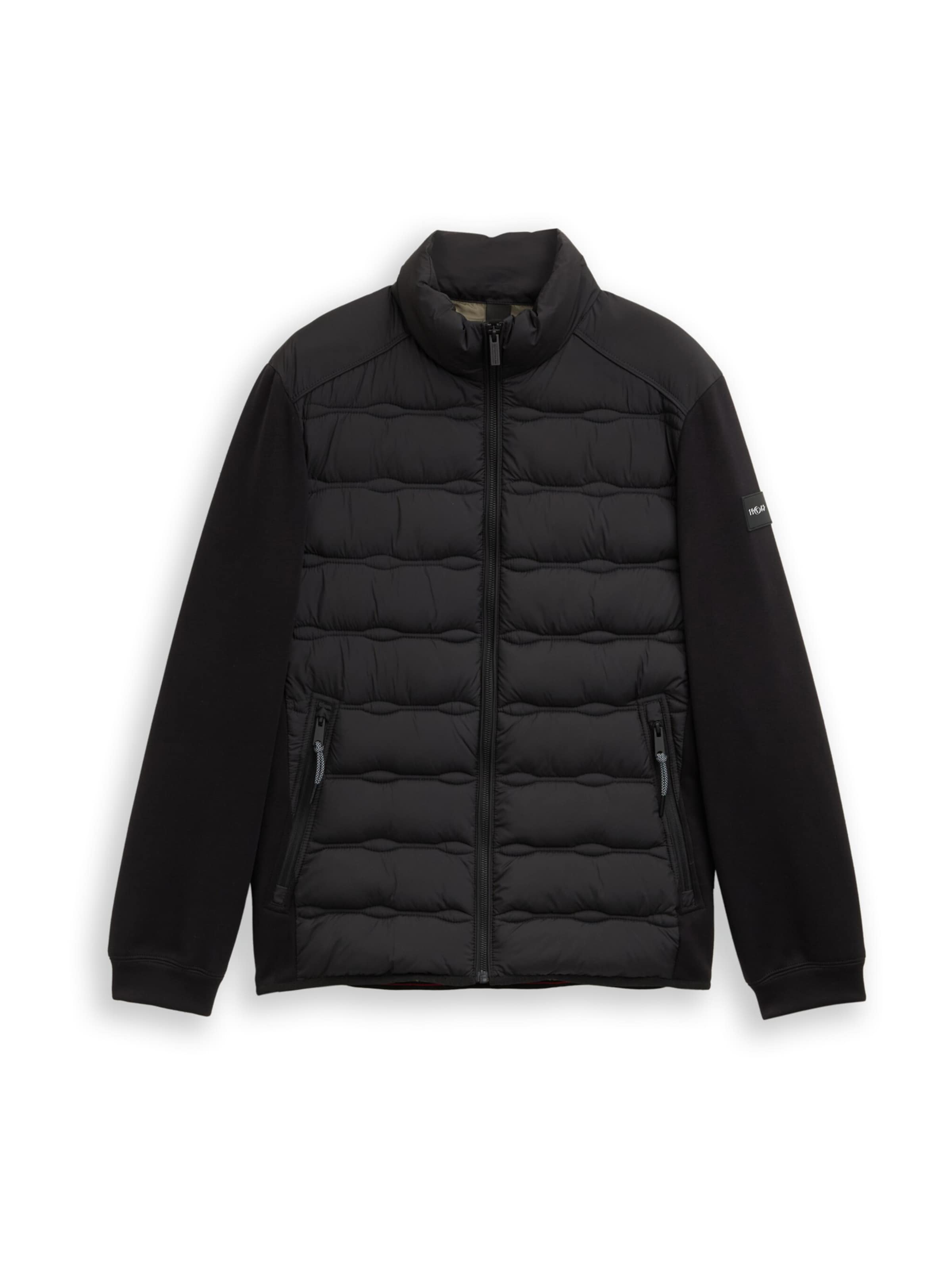 TOM TAILOR Between-Season Jacket in Black: front