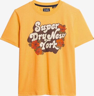 Superdry T-Shirt in Gelb: predná strana