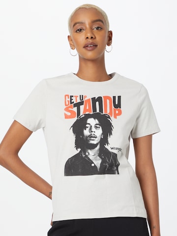 T-shirt 'STAND UP' WRANGLER en gris : devant