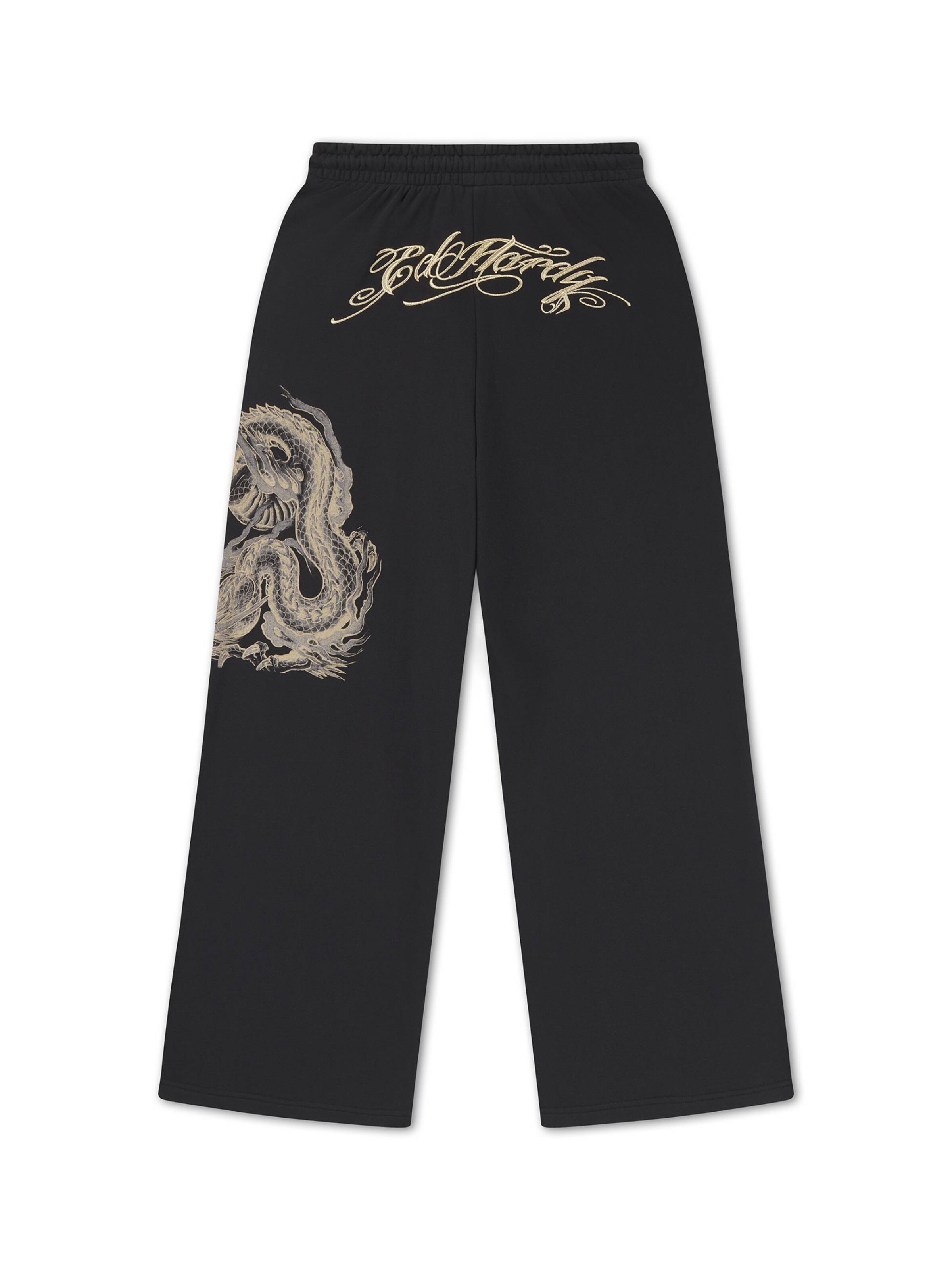 Ed Hardy Regular Byxa i svart: baksida