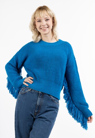 IZIA Trui in Blauw: voorkant