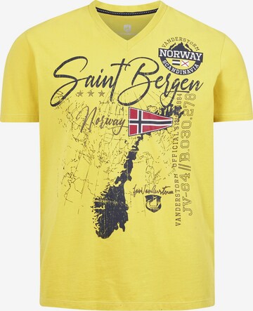 T-Shirt Jan Vanderstorm en jaune : devant