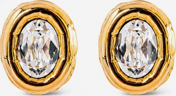 RteRmeNaušnice 'Sparkle Oval Crystal Gold Earrings' - zlatna boja: prednji dio