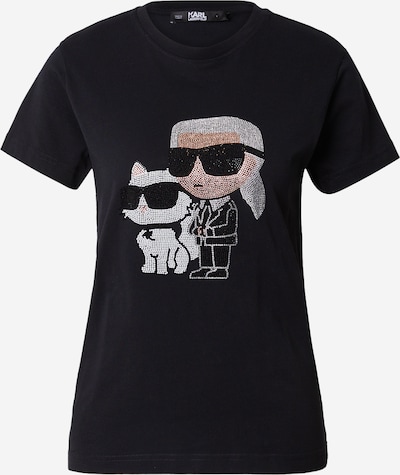Karl Lagerfeld Shirts 'Ikonik 2.0' i beige / sort / sølv / hvid, Produktvisning
