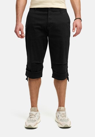 INDICODE JEANS Regular Broek in Zwart: voorkant