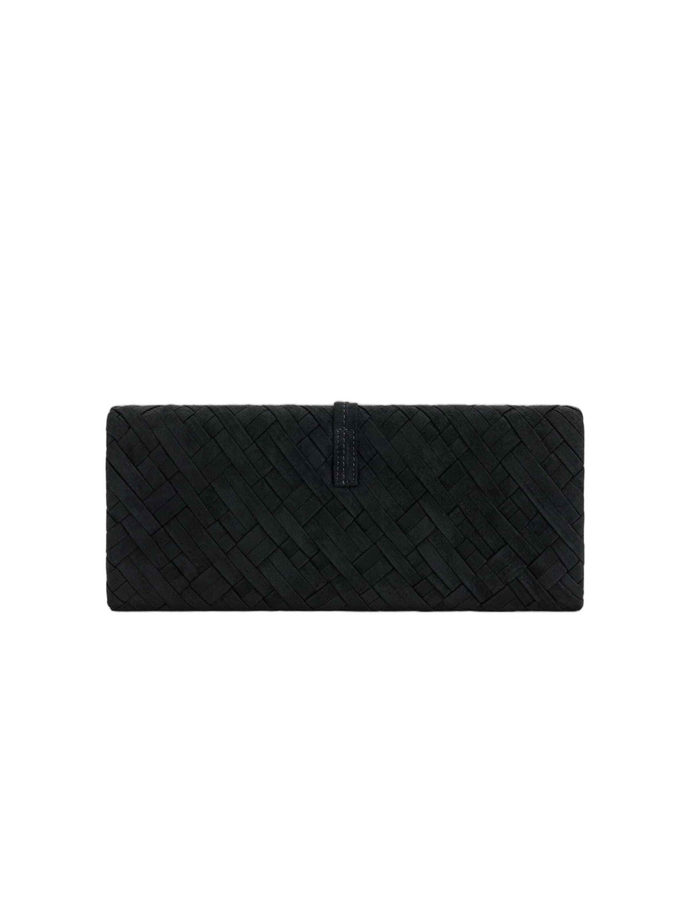 JW PEI Clutch 'JW PEI Pochette Zaria Tressé Black'‌‌ in Schwarz